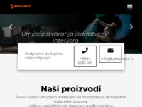 Frontpage screenshot for site: (http://www.bekament.hr)