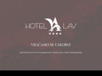 Frontpage screenshot for site: (http://www.hotel-lav.hr/)