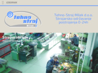 Frontpage screenshot for site: (http://www.tehnostroj-milek.hr)