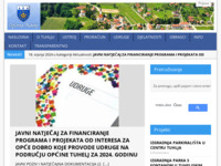 Frontpage screenshot for site: Službene stranice općine Tuhelj (http://www.tuhelj.hr)