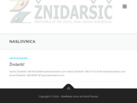 Frontpage screenshot for site: (http://www.znidarsic.com/)