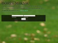 Frontpage screenshot for site: (http://www.borismiksic.net/)