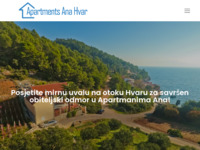 Frontpage screenshot for site: Apartmani Ana na otoku Hvaru (http://www.apartmentsanahvar.hr)