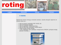 Frontpage screenshot for site: Roting d.o.o. (http://www.obrada-metala.net)