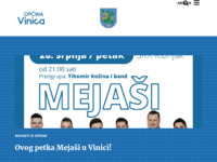 Frontpage screenshot for site: Općina Vinica (http://www.vinica.hr/)