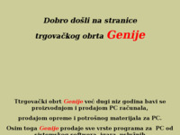 Frontpage screenshot for site: (http://free-ka.htnet.hr/genije)