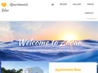 Frontpage screenshot for site: Apartmani Blue - Zadar - Diklo (http://www.apartmani-blue.com)