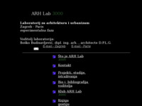 Frontpage screenshot for site: arhlab 3000 (http://www.bosko.budisavljevic.htnet.hr/)