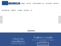 Frontpage screenshot for site: Liburnija d.o.o. - prijevoz putnika (http://www.liburnija-zadar.hr)