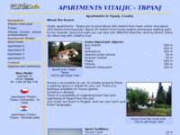 Frontpage screenshot for site: Apartmani Vitaljic (http://www.peljesac.info/vitaljic)