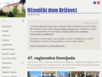Frontpage screenshot for site: Učenički dom Križevci (http://www.ucenicki-dom-krizevci.hr/)