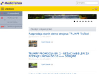 Frontpage screenshot for site: (http://www.mediotehna.hr/)
