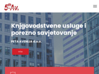 Frontpage screenshot for site: Peta avenija d.o.o. (http://www.petaavenija.hr/)
