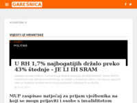 Frontpage screenshot for site: Internet portal - Grad Garešnica (http://garesnica-hr.com/)