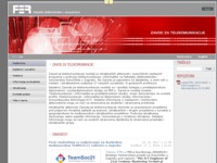 Frontpage screenshot for site: Zavod za telekomunikacije (http://www.tel.fer.hr/)