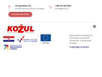 Frontpage screenshot for site: Kožul d.o.o. Slavonski Brod (http://www.kozul.hr)