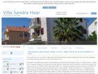 Slika naslovnice sjedišta: Vila Sandra, Hvar (http://www.hvar.com.hr/)