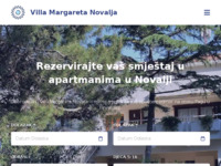 Frontpage screenshot for site: (http://apartmani-novalja.hr/)