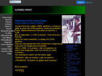 Frontpage screenshot for site: Slikarstvo - Goran Hrvić (http://gorans.freeservers.com/)