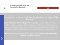 Frontpage screenshot for site: Društvo multiple skleroze Zagrebačke županije (http://www.dmszg-zup.hr/)