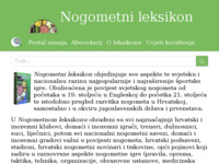 Frontpage screenshot for site: (http://nogomet.lzmk.hr/)