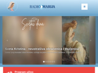 Frontpage screenshot for site: (http://www.radiomarija.hr/)