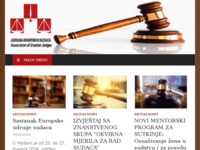 Frontpage screenshot for site: Udruga hrvatskih sudaca (http://www.uhs.hr/)