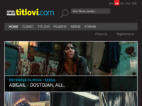 Frontpage screenshot for site: Divx titlovi (http://www.titlovi.com/)