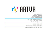 Frontpage screenshot for site: Artur Erceg Ltd. (http://www.artur.hr)