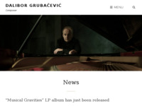 Frontpage screenshot for site: Dalibor Grubačević (http://www.daliborgrubacevic.com/)