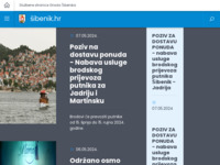 Frontpage screenshot for site: Službene stranice Grada Šibenika (http://www.sibenik.hr/)
