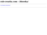 Frontpage screenshot for site: (http://rab-croatia.com/biserka/)