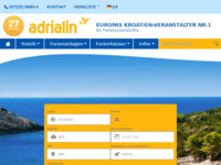 Frontpage screenshot for site: Adrialin privatni smještaji (http://www.kroatien-adrialin.de/)