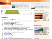 Frontpage screenshot for site: (http://www.kroatien-links.de/wellnesstourismus-kroatien.htm)