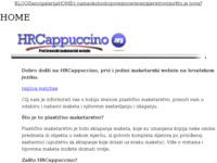 Frontpage screenshot for site: (http://www.HRCappuccino.org/)