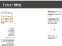 Frontpage screenshot for site: Poker blog (http://whyc.blog.hr)