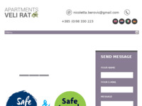 Frontpage screenshot for site: Apartmani Veli Rat (http://www.apartmani-velirat.com/)