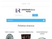 Frontpage screenshot for site: (http://www.iskratrade.hr)