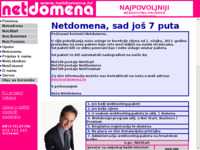 Frontpage screenshot for site: (http://www.netdomena.hr/)