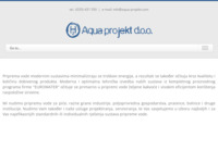 Frontpage screenshot for site: Aqua projekt d.o.o. (http://www.aqua-projekt.com/)