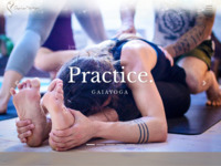 Frontpage screenshot for site: (http://www.gaia-yoga.com)