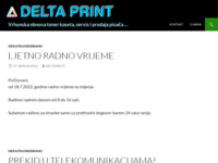 Frontpage screenshot for site: Delta print (http://www.deltaprint.hr)
