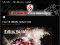Frontpage screenshot for site: Klub ljubitelja Alfa Romea (http://www.alfisti.hr/)