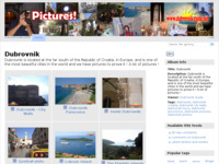 Frontpage screenshot for site: (http://pictures.dubrovnik-guide.net/)