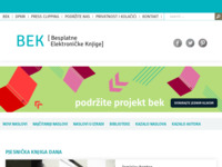 Frontpage screenshot for site: Besplatne elektroničke knjige (http://www.elektronickeknjige.com/)