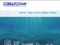 Frontpage screenshot for site: Neptun-sub d.o.o. za ronilačke radove i hidroinženjering (http://www.neptun-sub.hr/)