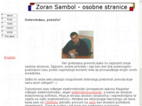 Frontpage screenshot for site: Zoran Sambol - osobne stranice (http://www.inet.hr/~zsambol/)