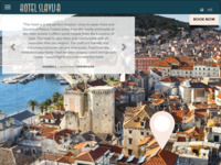 Frontpage screenshot for site: (http://www.hotelslavija.com/)