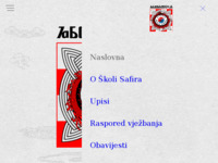 Frontpage screenshot for site: Kung fu Škola Safira (http://www.skola-safira.hr)