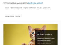 Frontpage screenshot for site: Veterinarska ambulanta za male životinje Bošnjak - Split (http://www.ambulantabosnjak.hr)